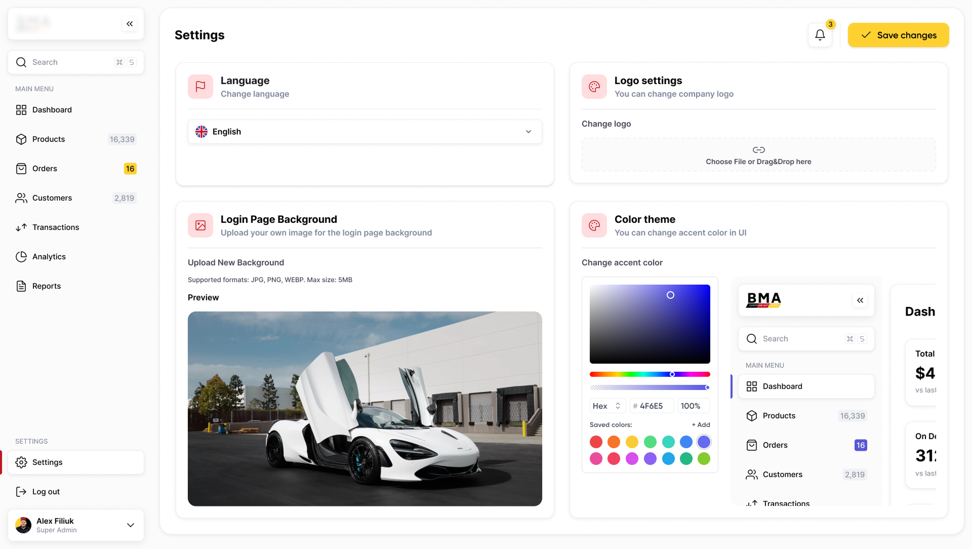 European Auto Parts CRM
